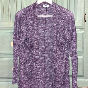 Old Navy Heathered Purple Pocket Sweater Size Small